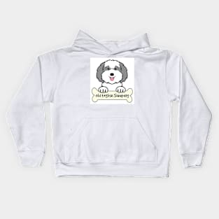 Old English Sheepdog Kids Hoodie